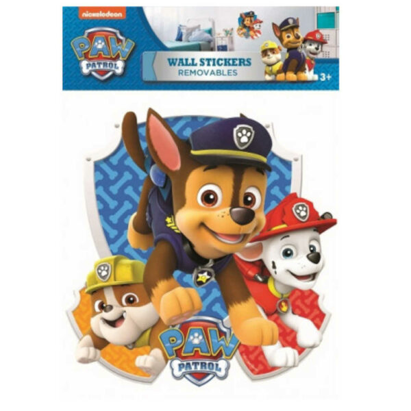 Paw Patrol Chase, Marshall en Rubble muursticker XL