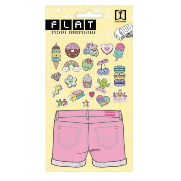 Doodle stickers met glitter