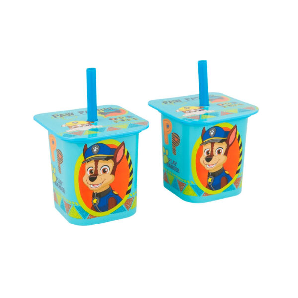 Paw Patrol Beker met rietje set