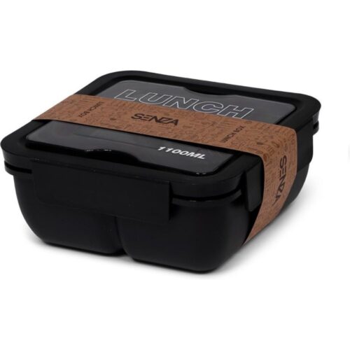 Senza Lunch box 1100 ml tarwestro zwart