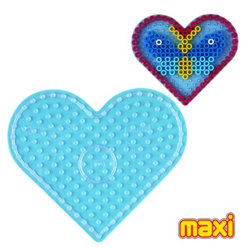 Hama Maxi Strijkkralen Grondplaat Hart Transparant