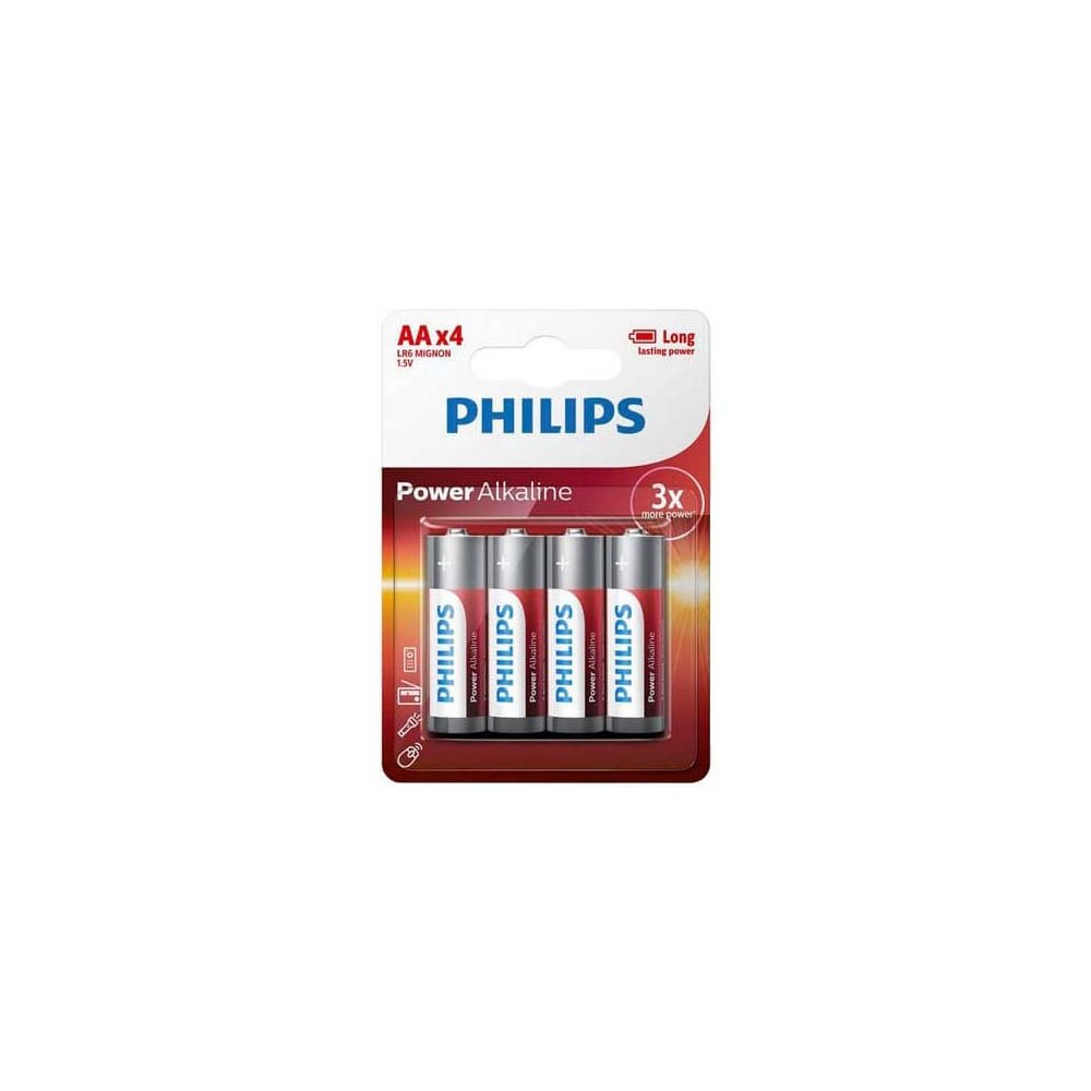 Philips Power Alkaline AA 4-blister w/o inner (w/o