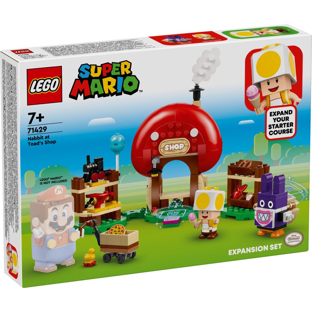 LEGO 71429 Super Mario Uitbreidingsset: Nabbit bij Toads winkeltje