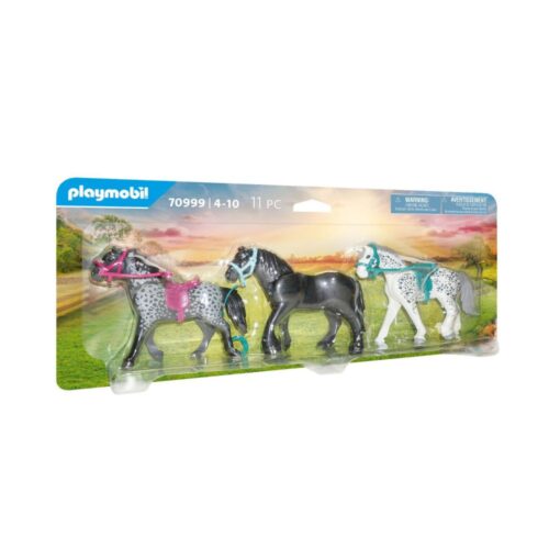 Playmobil 70999 3 Paarden Het Friese Paard De   Knabstrupper En De Andalusiër