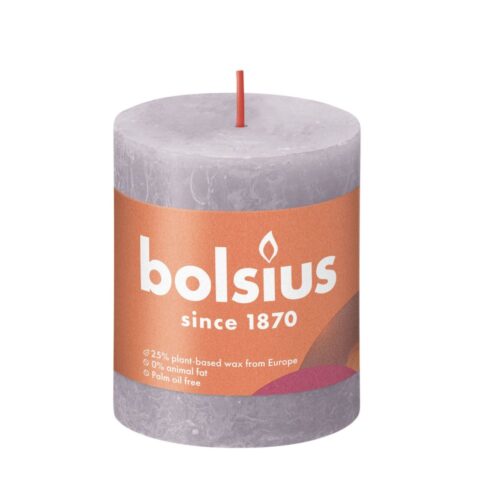 Bolsius Stompkaars Rustiek lavendelblauw 80x68 mm