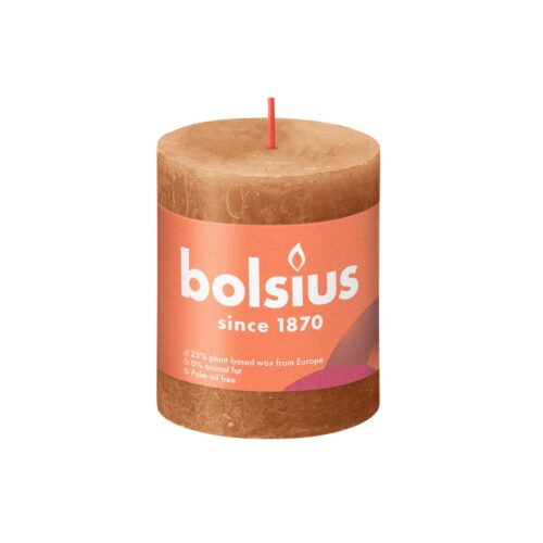 Bolsius Stompkaars Rustiek spicy bruin 80x68 mm