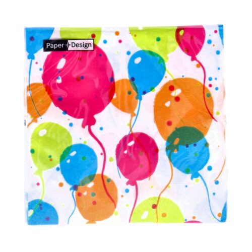 Servetten Splash Balloons 33x33 cm
