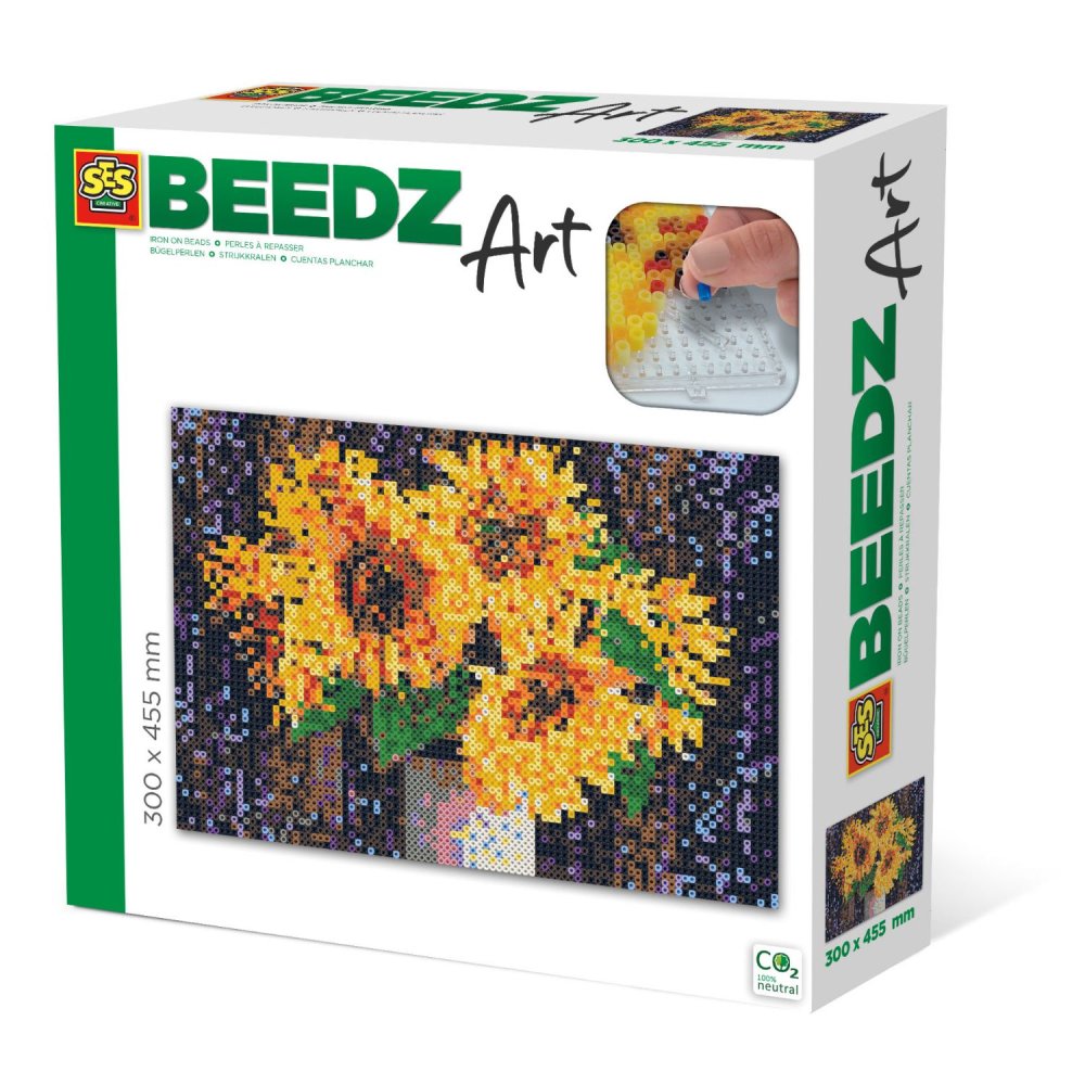 SES BEEDZ ART: Strijkkralen Zonnebloemen