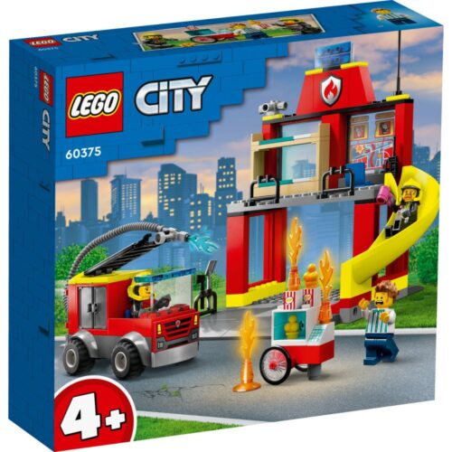 LEGO 60375 City De Brandweerkazerne en de  Brandweerwagen