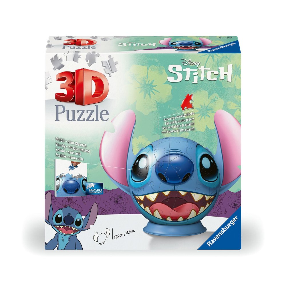 Ravensburger Puzzel 3D Stitch met oren