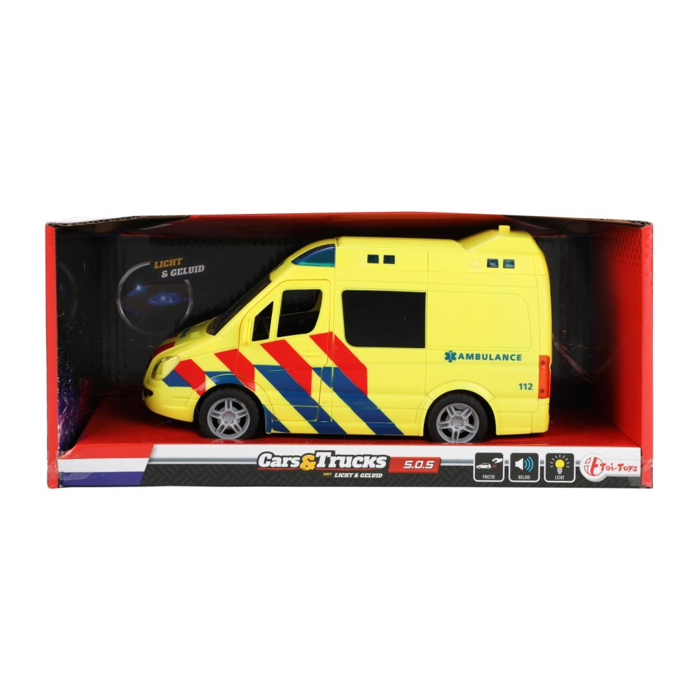 Cars ambulance truck groot Nederlands frictie met licht en geluid