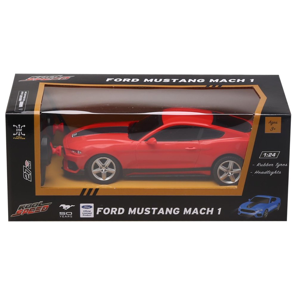 Radiografisch bestuurbare auto ford 1:24 mustang mach 1 rood
