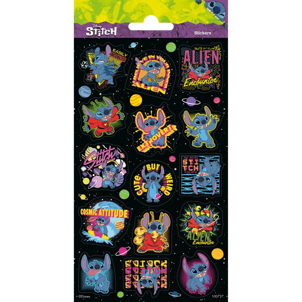 Stickers Disney Stitch glitter