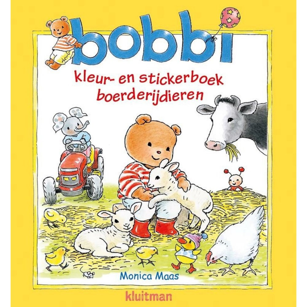 Bobbi Kleur- en stickerboek boerderijdieren