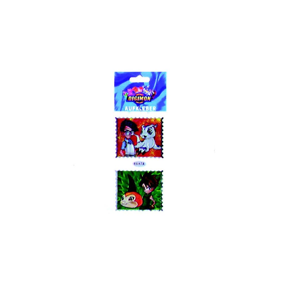 Stickers Digimon Metal Assorti