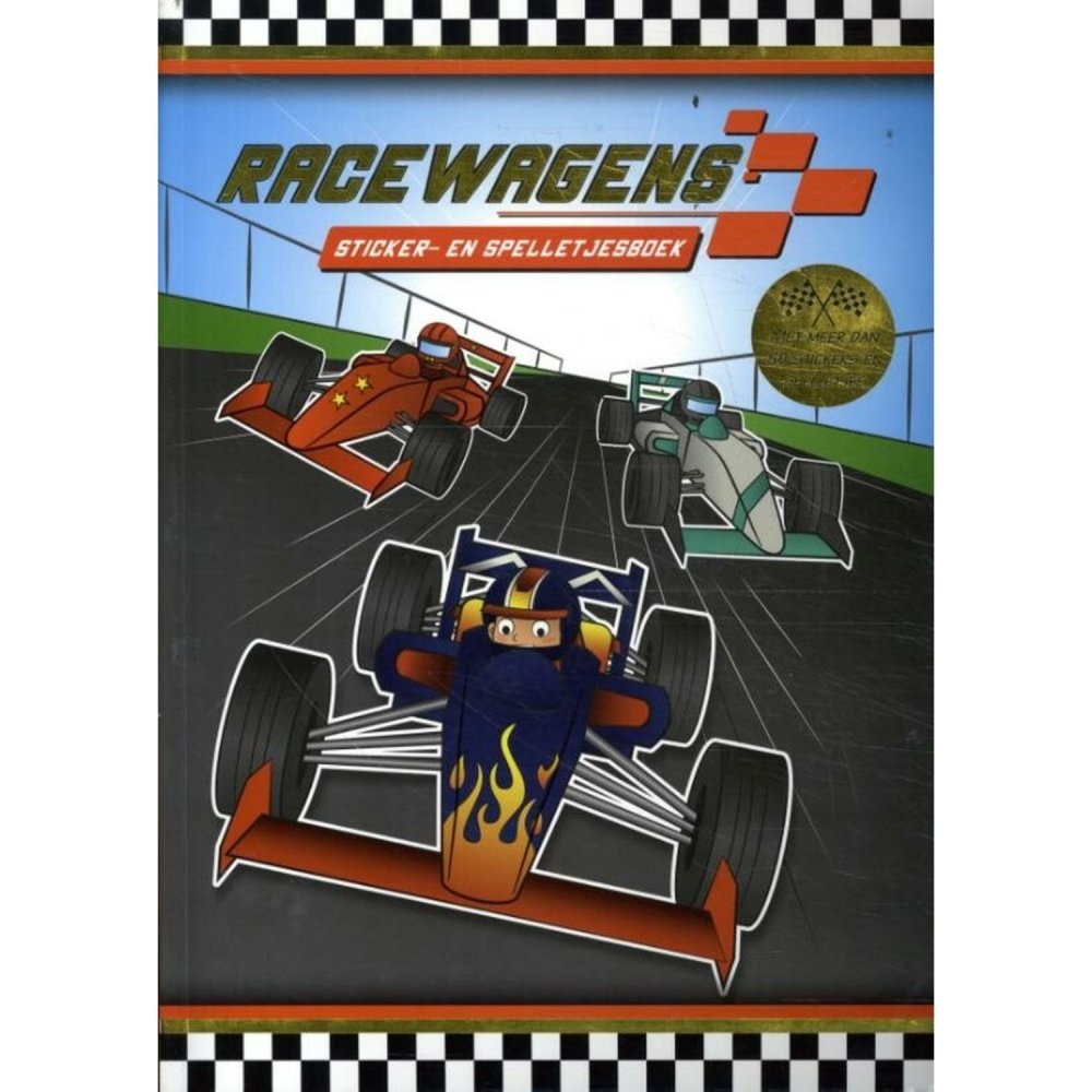 Racewagens Sticker- en speelboek