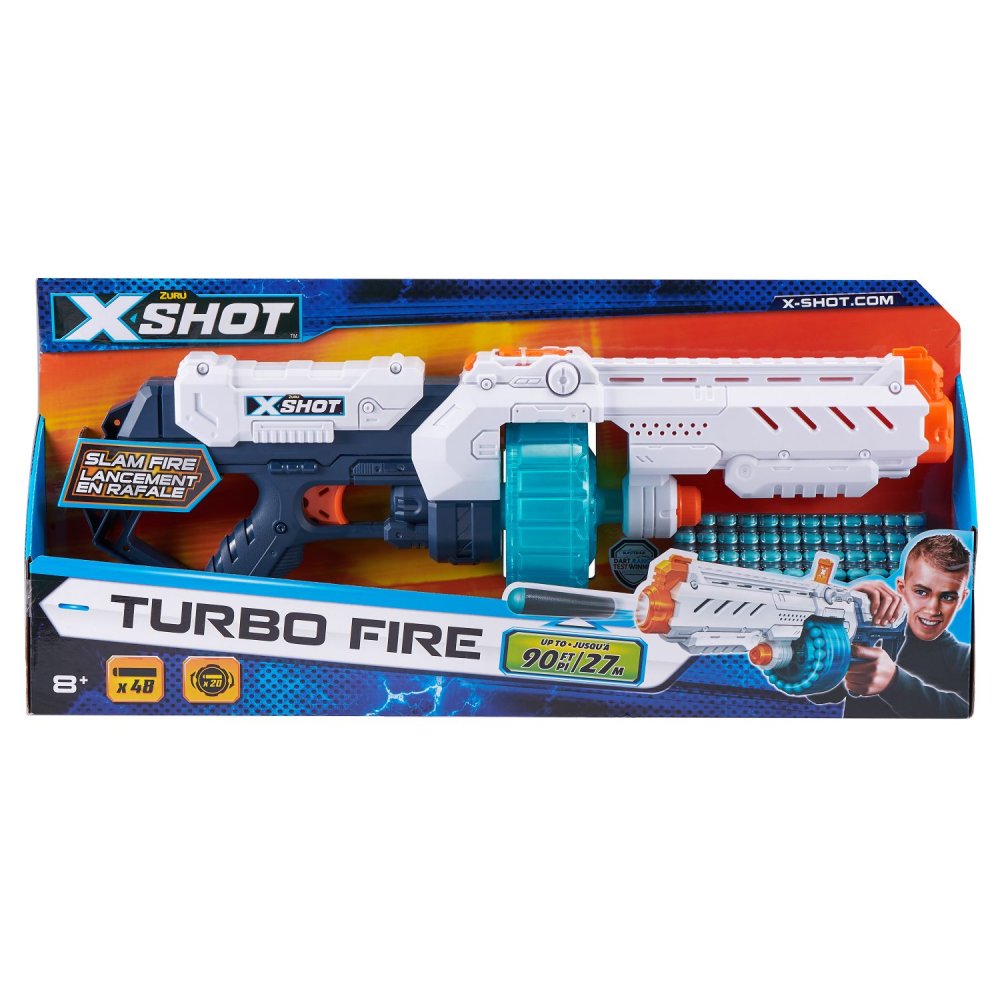 Zuru X-Shot Turbo Fire Blaster met 48 Darts