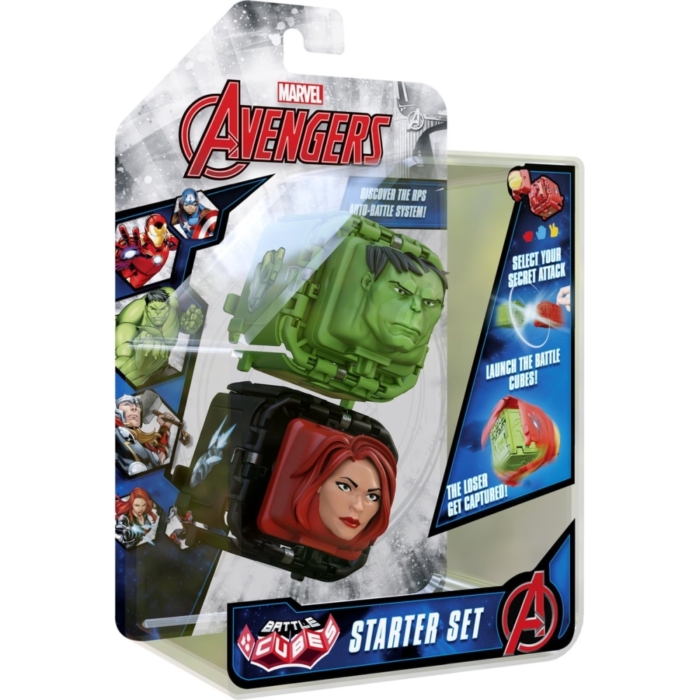 Marvel Avengers Battle Cube - Hulk Vs Black Widow - Battle Fidget Set