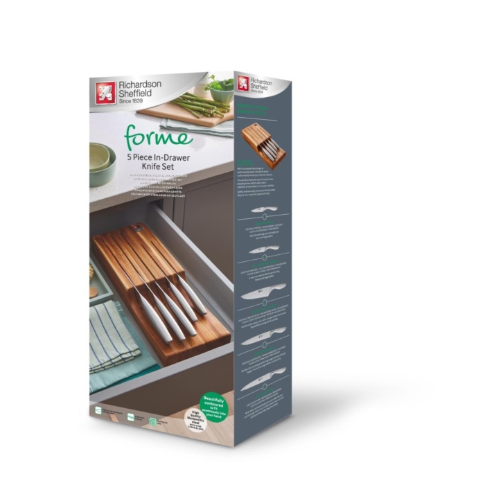 Messenblok voor lade 5 delig forme