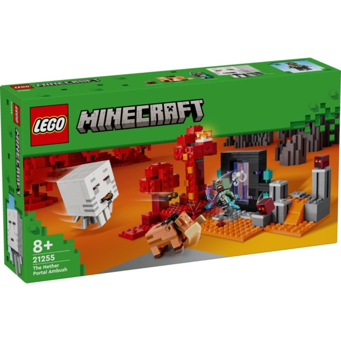 LEGO 21255 Minecraft Hinderlaag Bij Het Nether Portaal