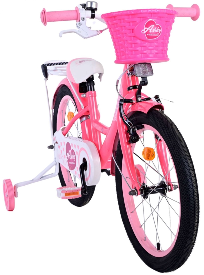 Volare Ashley Kinderfiets - Meisjes - 18 inch - Roze/Rood - Afbeelding 6