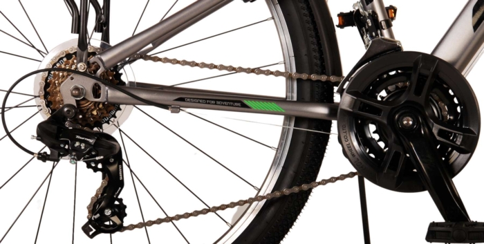 Volare Cross Kinderfiets - Jongens - 26 inch - Grijs - 21 versnellingen - Twee handremmen - Afbeelding 6