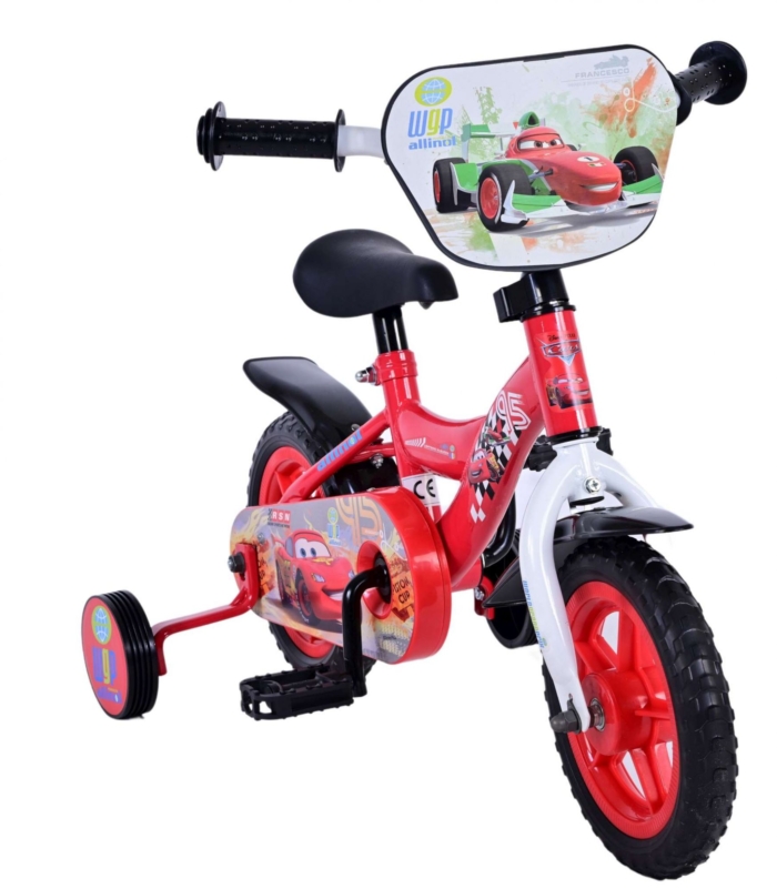 Disney Cars Kinderfiets - Jongens - 10 inch - Rood - Doortrapper - Afbeelding 3