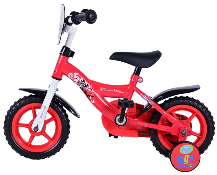 Disney Cars Kinderfiets - Jongens - 10 inch - Rood - Doortrapper - Afbeelding 5