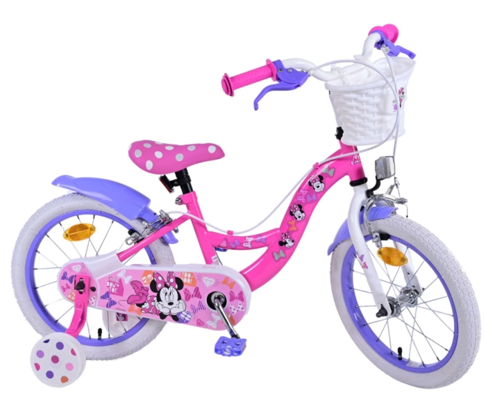 Disney Minnie Kinderfiets - Meisjes - 16 inch - Roze - Twee handremmen - Afbeelding 10