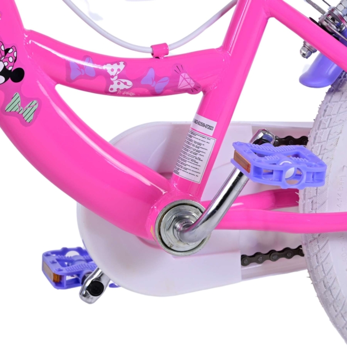 Disney Minnie Kinderfiets - Meisjes - 16 inch - Roze - Twee handremmen - Afbeelding 2