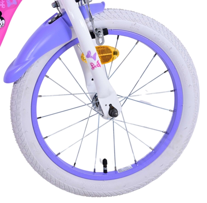 Disney Minnie Kinderfiets - Meisjes - 16 inch - Roze - Twee handremmen - Afbeelding 8