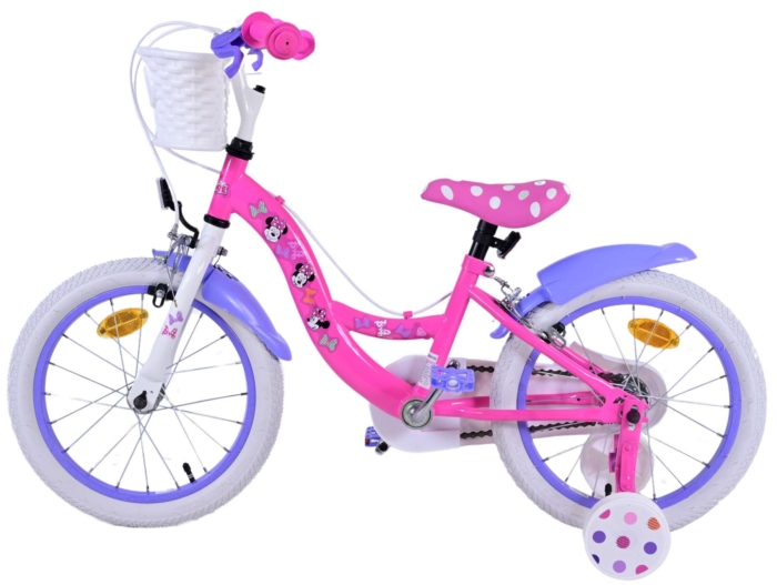 Disney Minnie Kinderfiets - Meisjes - 16 inch - Roze - Twee handremmen - Afbeelding 4