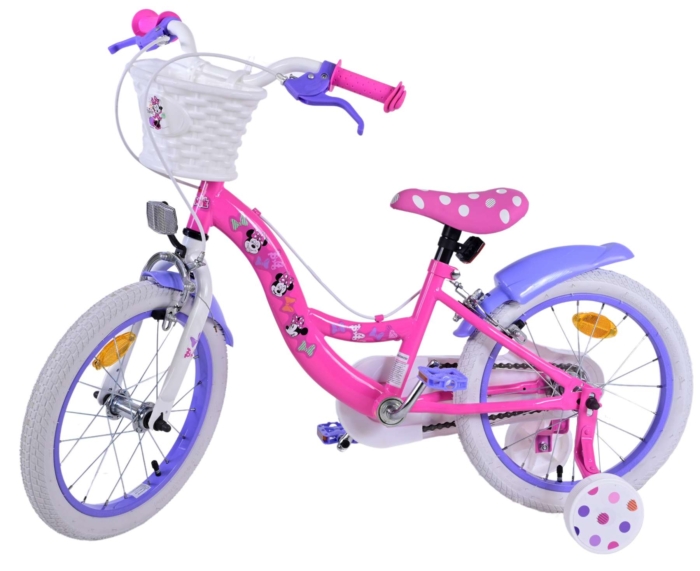 Disney Minnie Kinderfiets - Meisjes - 16 inch - Roze - Twee handremmen - Afbeelding 3