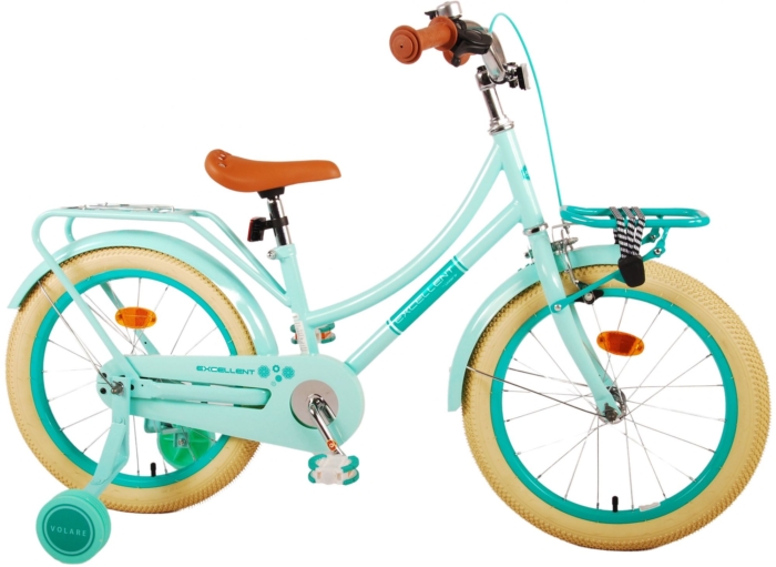 Volare Excellent Kinderfiets - Meisjes - 18 inch - Groen - 95% afgemonteerd - Afbeelding 3