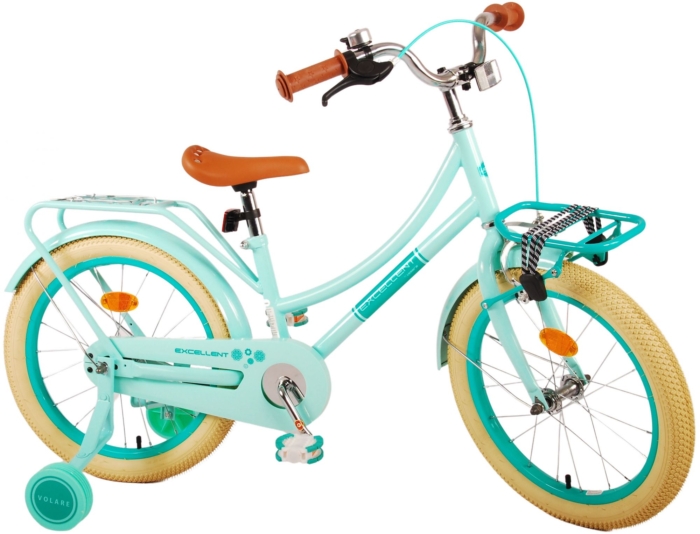 Volare Excellent Kinderfiets - Meisjes - 18 inch - Groen - 95% afgemonteerd - Afbeelding 2