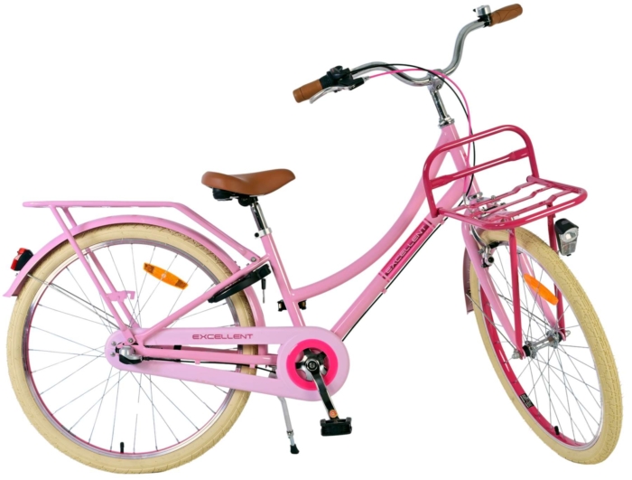 Volare Excellent Kinderfiets - Meisjes - 24 inch - Roze - 3 Versnellingen - Afbeelding 2