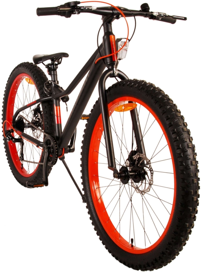 Volare Gradient Kinderfiets – Jongens – 26 inch – Zwart Oranje – 7 speed – Prime Collection - Afbeelding 11