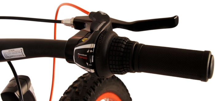 Volare Gradient Kinderfiets – Jongens – 26 inch – Zwart Oranje – 7 speed – Prime Collection - Afbeelding 10