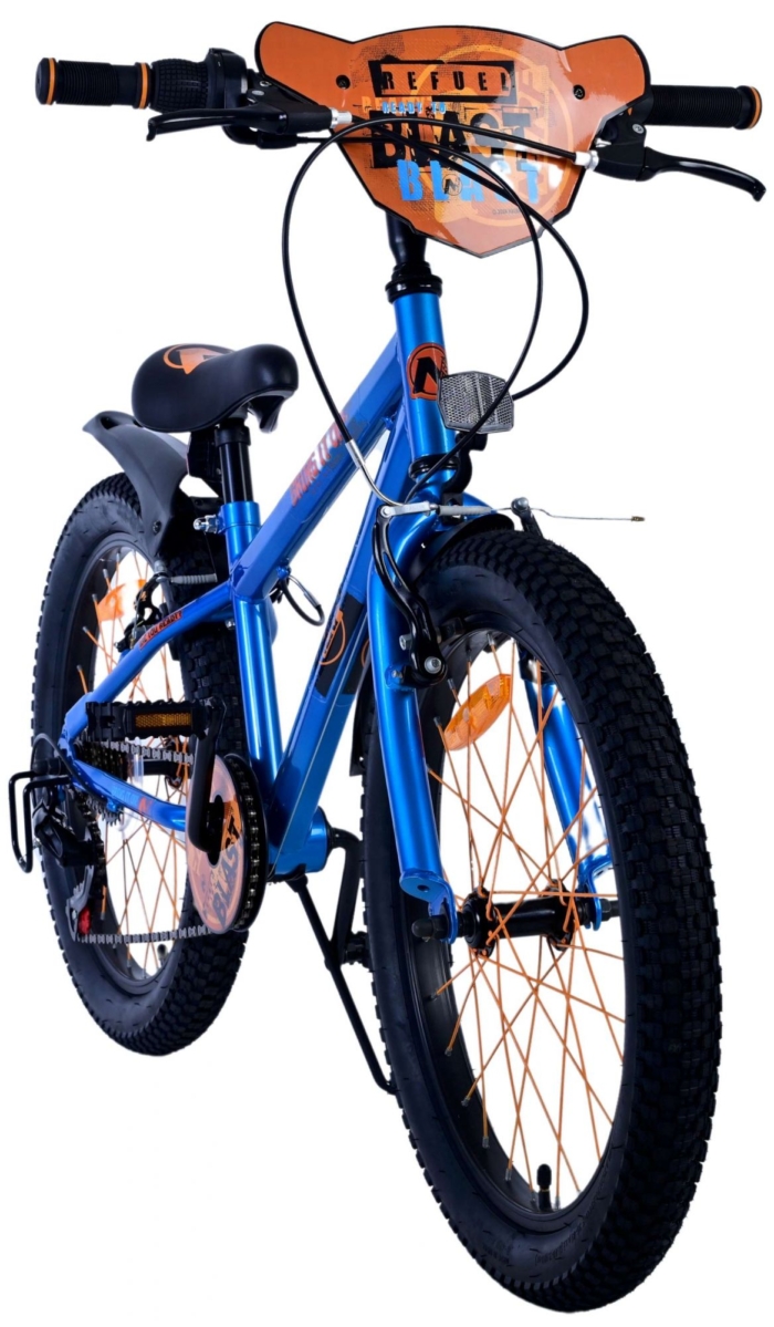 NERF Kinderfiets - Jongens - 20 inch - Satijn Blauw - 6 Speed - Afbeelding 6