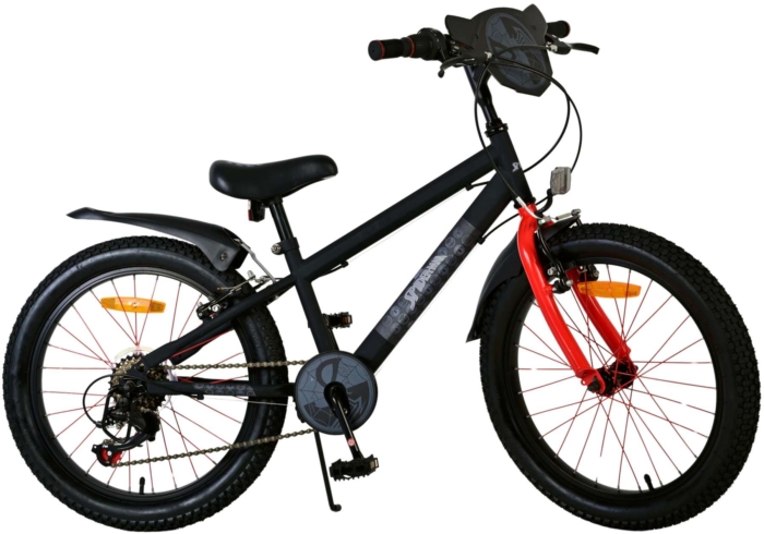 Spider-Man - Kinderfiets - Jongens - 20 inch - Mat Zwart - 2 Handremmen - Afbeelding 2