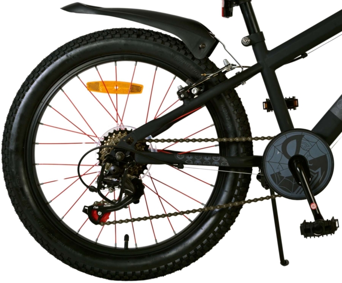 Spider-Man - Kinderfiets - Jongens - 20 inch - Mat Zwart - 2 Handremmen - Afbeelding 3