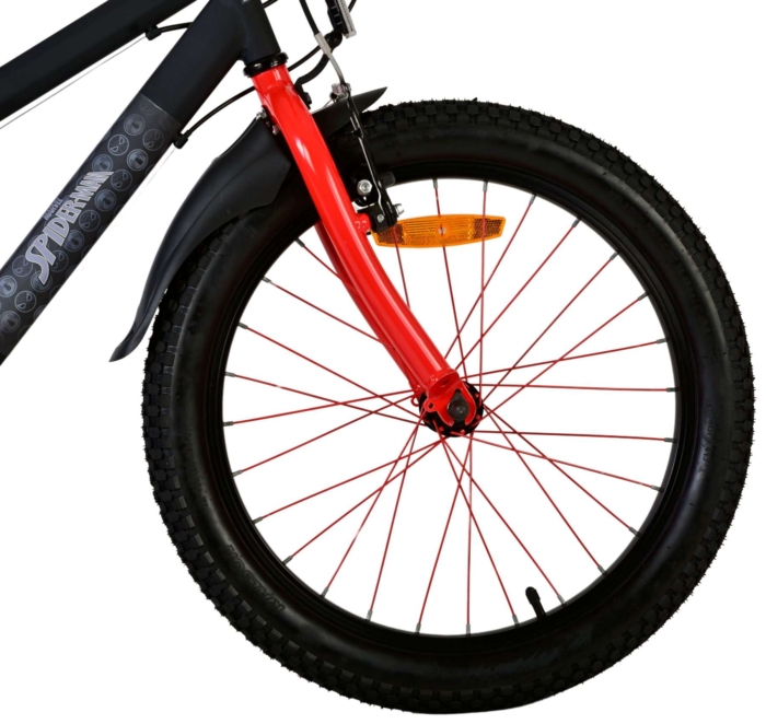 Spider-Man - Kinderfiets - Jongens - 20 inch - Mat Zwart - 2 Handremmen - Afbeelding 4
