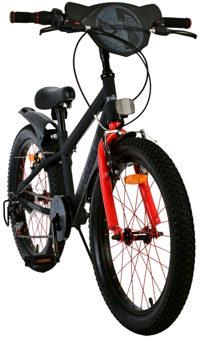 Spider-Man - Kinderfiets - Jongens - 20 inch - Mat Zwart - 2 Handremmen - Afbeelding 7