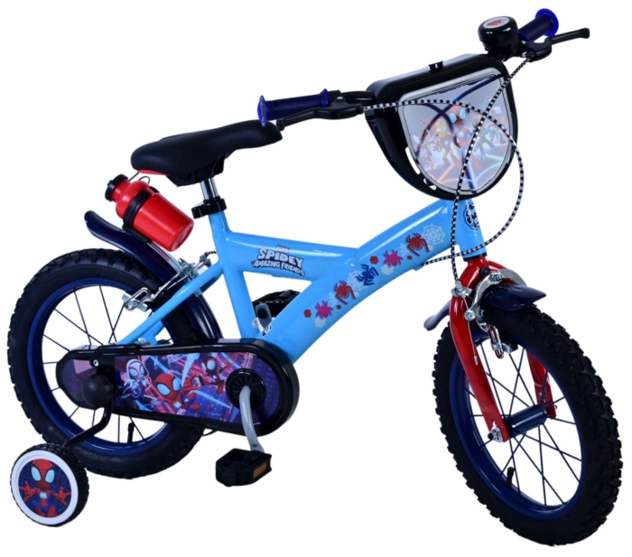 Spidey Kinderfiets - Jongens - 14 inch - Blauw - Afbeelding 2