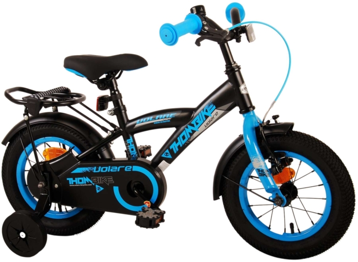 Volare Thombike Kinderfiets - Jongens - 12 inch - Zwart Blauw - Afbeelding 2