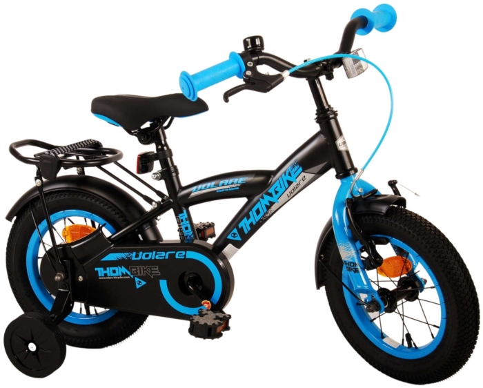Volare Thombike Kinderfiets - Jongens - 12 inch - Zwart Blauw - Afbeelding 3