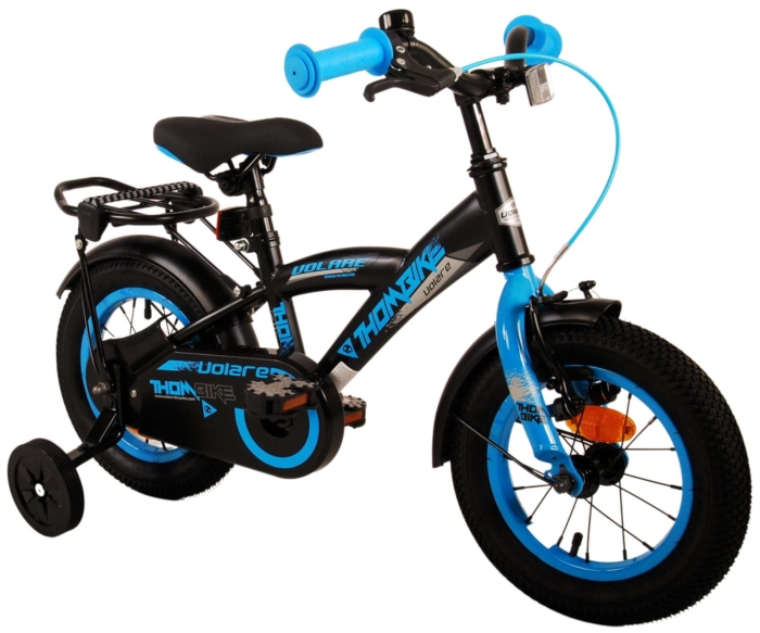 Volare Thombike Kinderfiets - Jongens - 12 inch - Zwart Blauw - Afbeelding 10