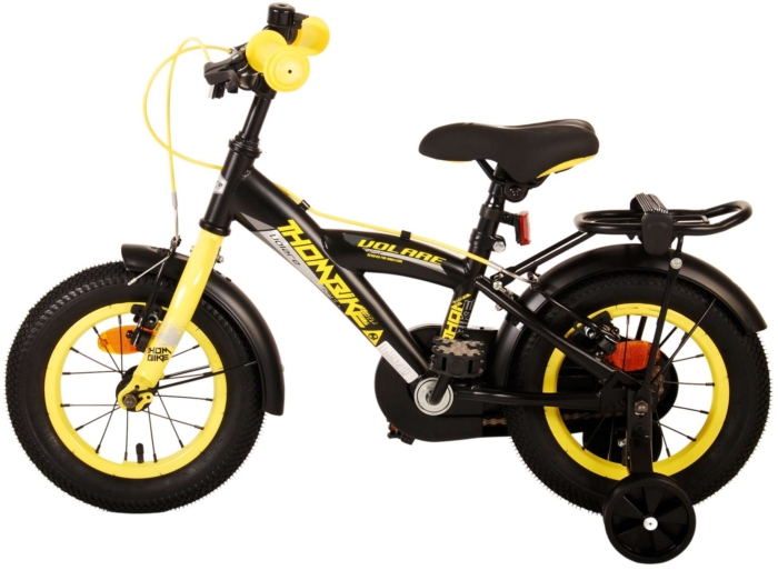 Volare Thombike Kinderfiets - Jongens - 12 inch - Zwart Geel - Afbeelding 13