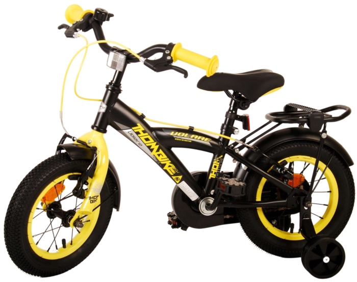 Volare Thombike Kinderfiets - Jongens - 12 inch - Zwart Geel - Afbeelding 14