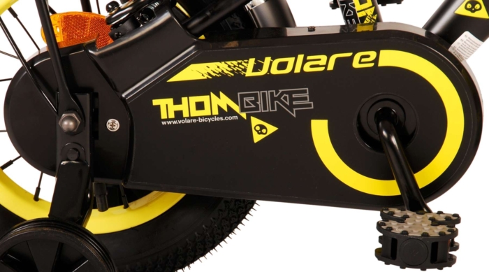 Volare Thombike Kinderfiets - Jongens - 12 inch - Zwart Geel - Afbeelding 6